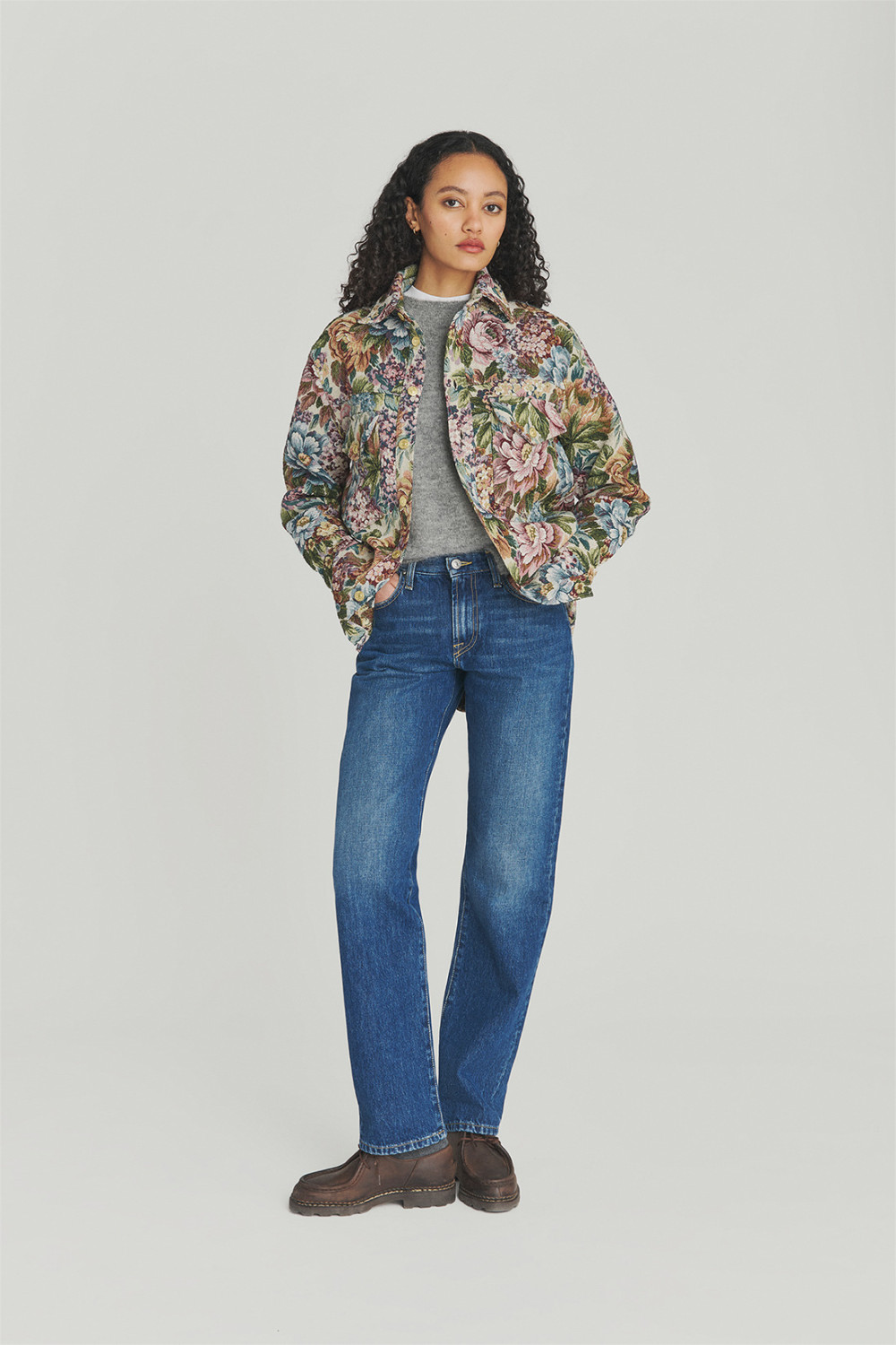 ROY ROGERS: CAMICIA JULES FLOWER TAPESTRY