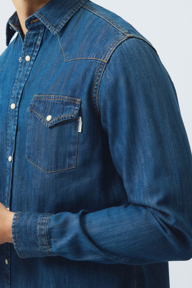 CAMICIA MARTIN BLUE STONE