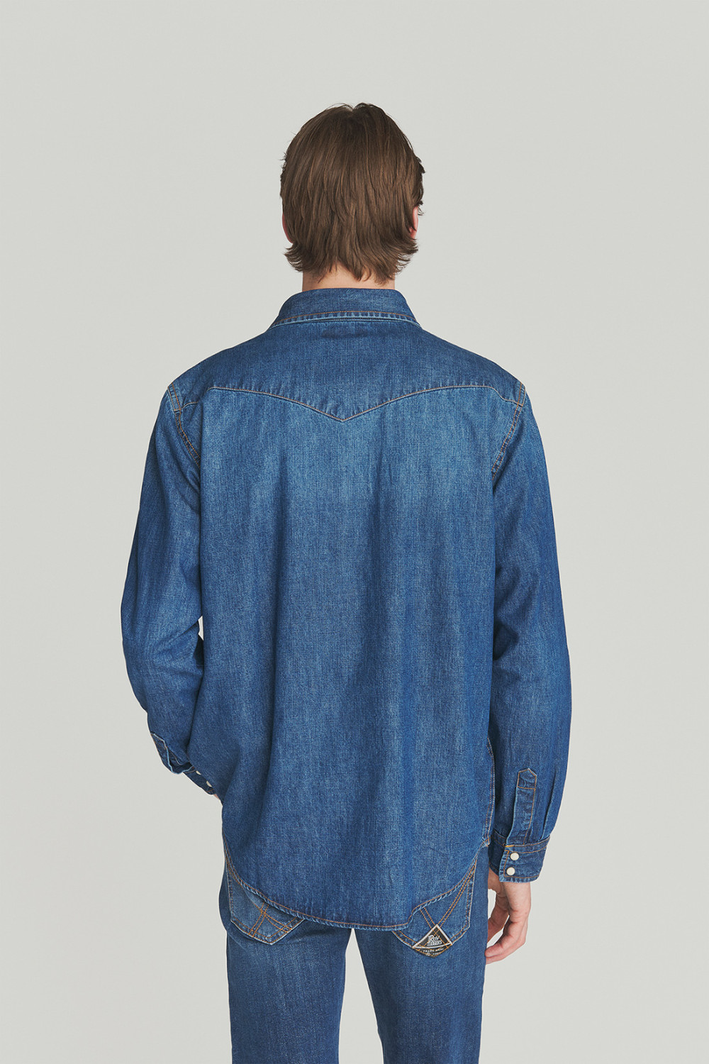 ROY ROGERS: MARTIN SHIRT IN BRUCE WASH DENIM