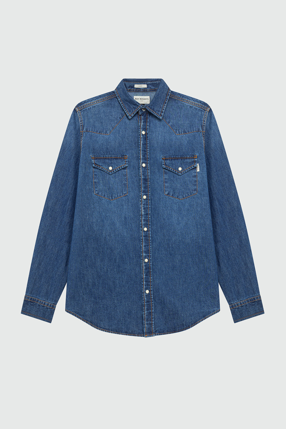 ROY ROGERS: MARTIN SHIRT IN BRUCE WASH DENIM
