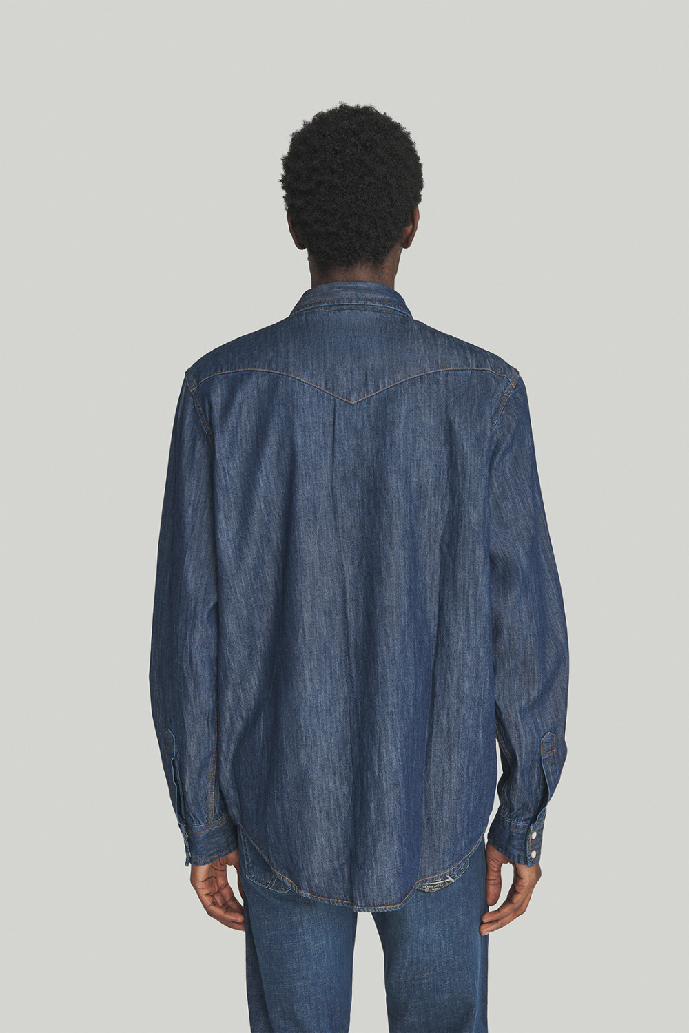 ROY ROGERS: MARTIN SHIRT IN DARK WASH DENIM