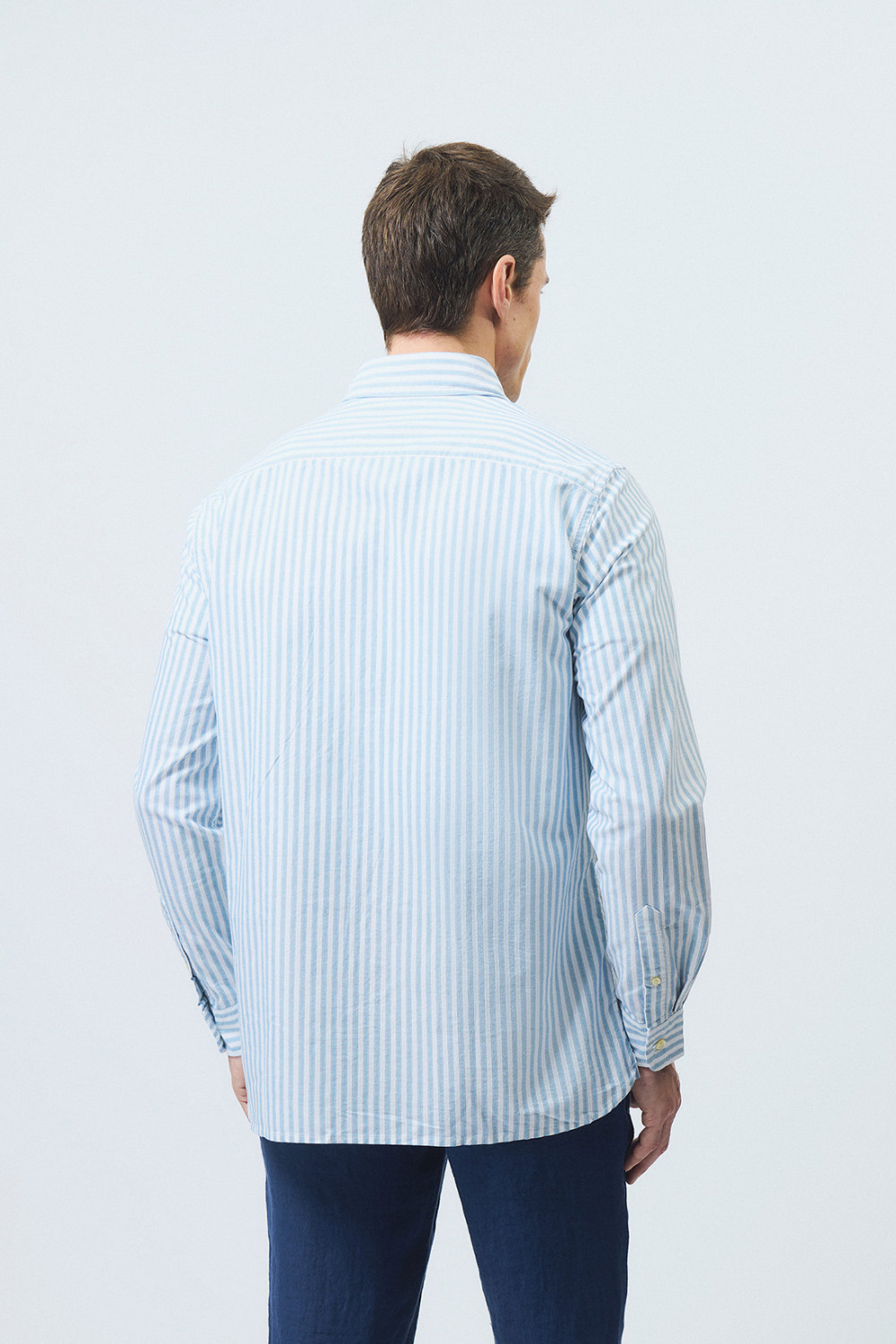 ROY ROGERS: CAMICIA OXFORD A RIGHE