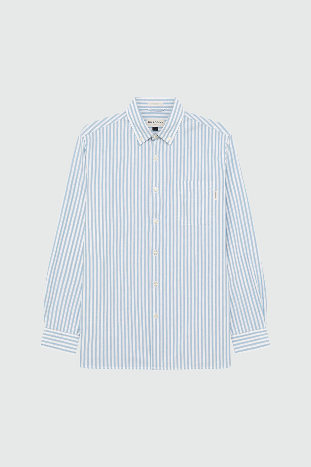 ROY ROGERS: CAMICIA OXFORD A RIGHE