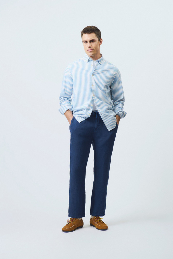 CAMICIA OXFORD A RIGHE