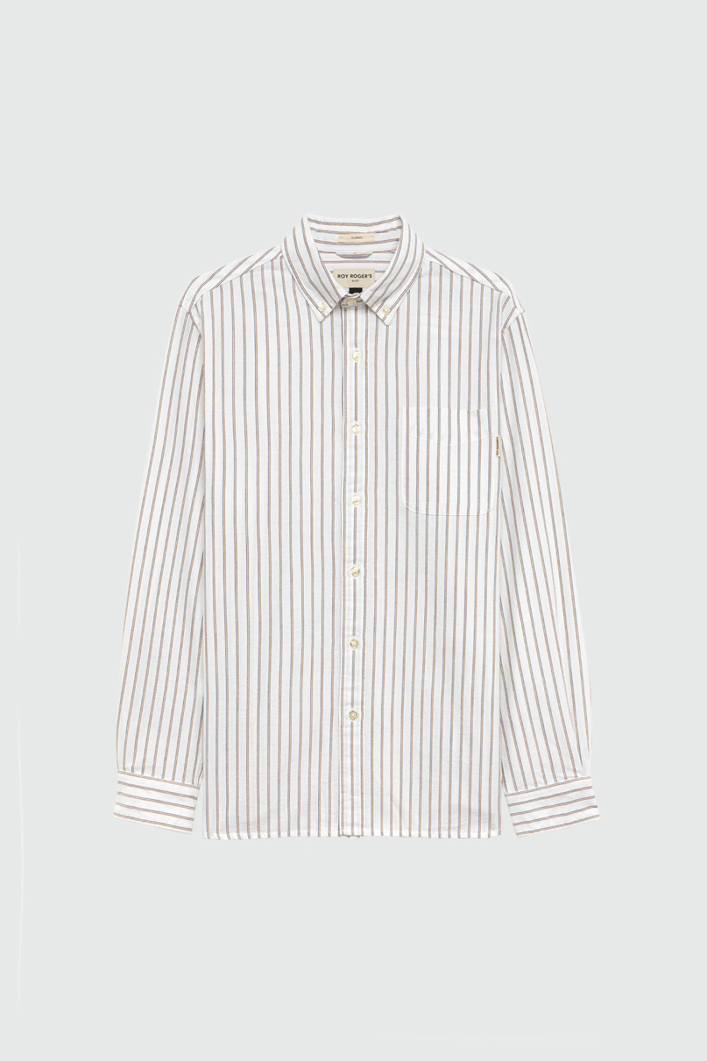 ROY ROGERS: CAMICIA OXFORD A RIGHE