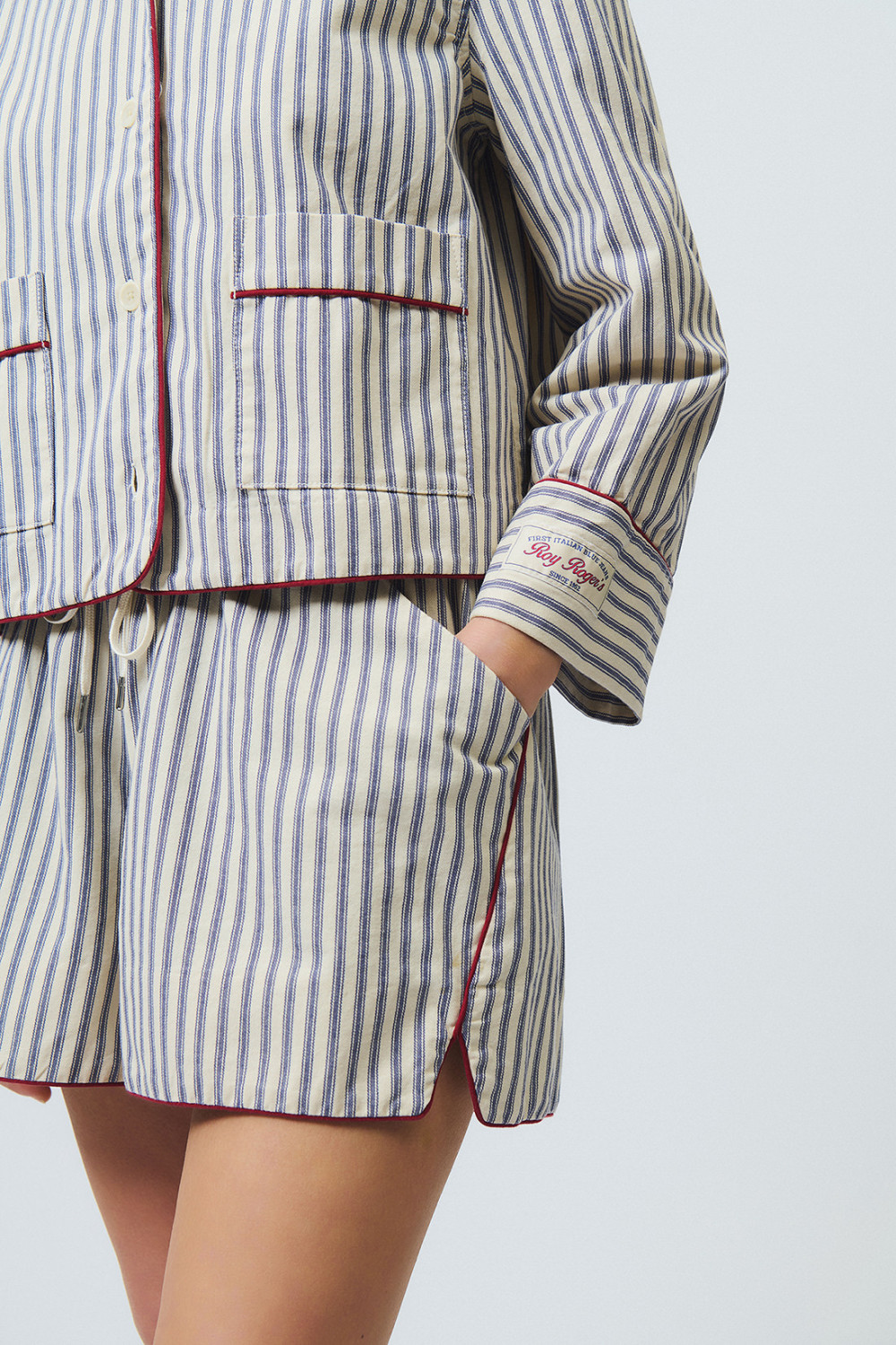 ROY ROGERS: STRIPED PAJAMA SHIRT