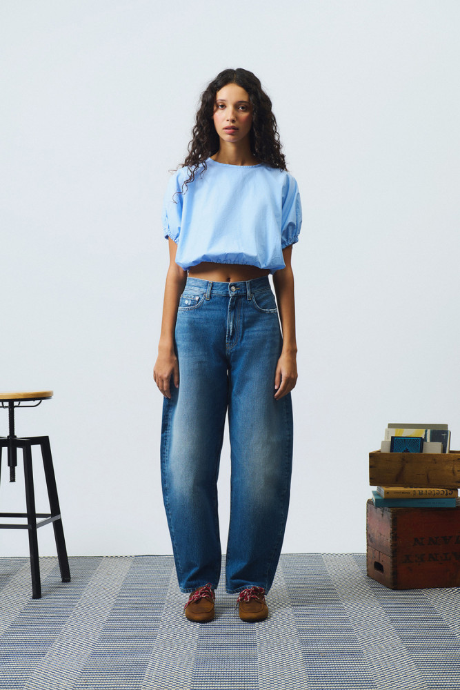 CAMICIA PUFF IN POPELINE 