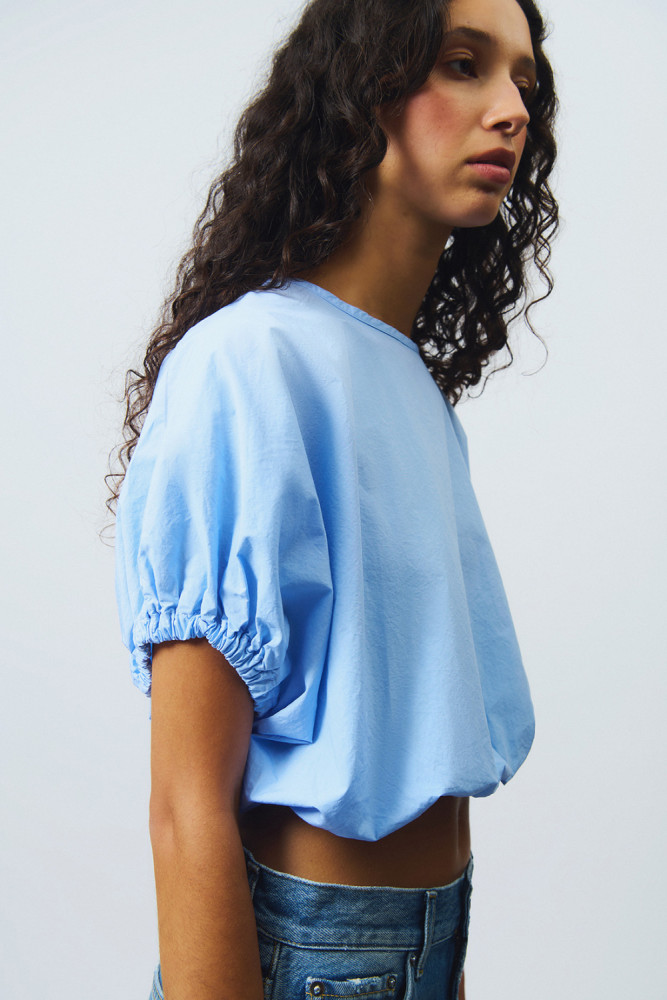 CAMICIA PUFF IN POPELINE 