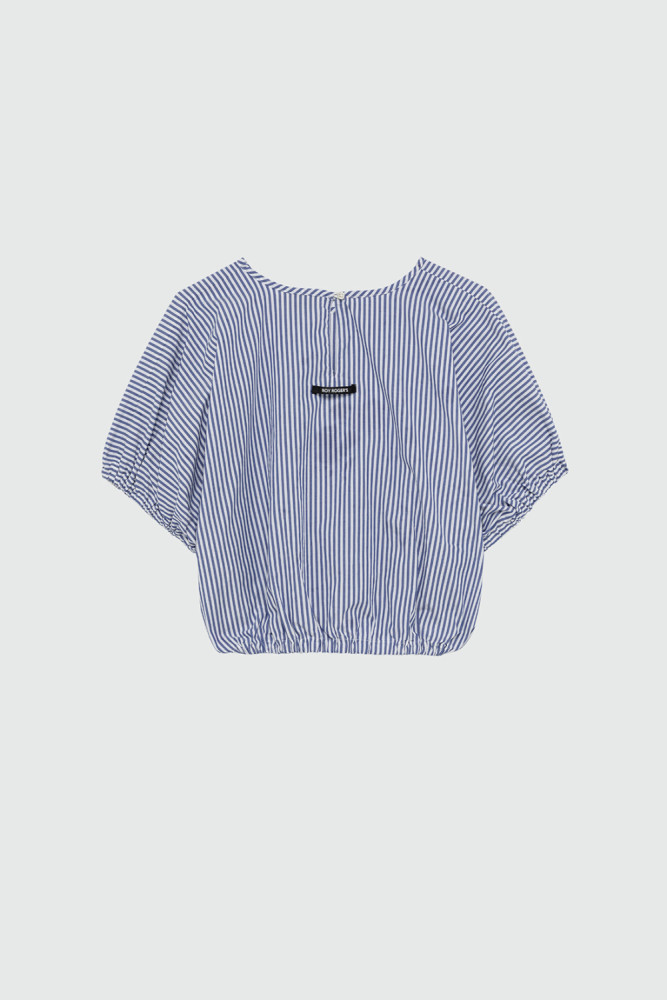 PUFF SHIRT IN STRIPED POPLIN