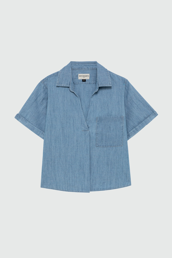 CAMICIA REPUBLIC IN CHAMBRAY BLEACH