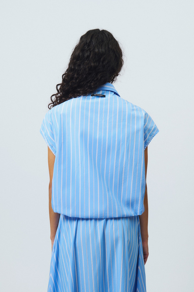 CAMICIA TIDE IN POPELINE A RIGHE