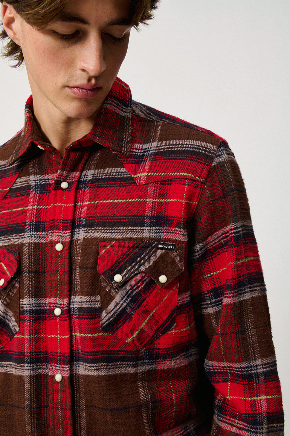 ROY ROGERS: CAMICIA WESTERN A QUADRI