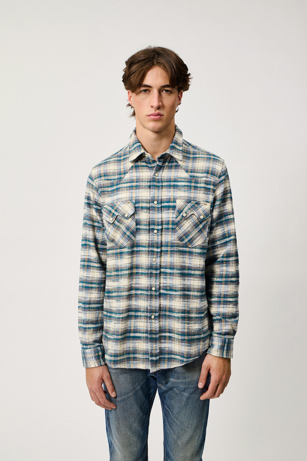 ROY ROGERS: CAMICIA WESTERN A QUADRI
