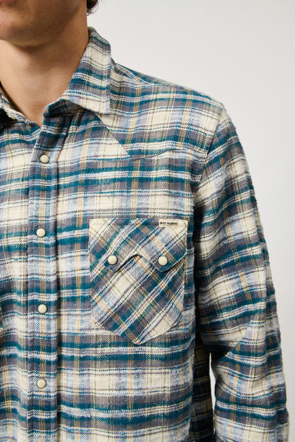 ROY ROGERS: CAMICIA WESTERN A QUADRI