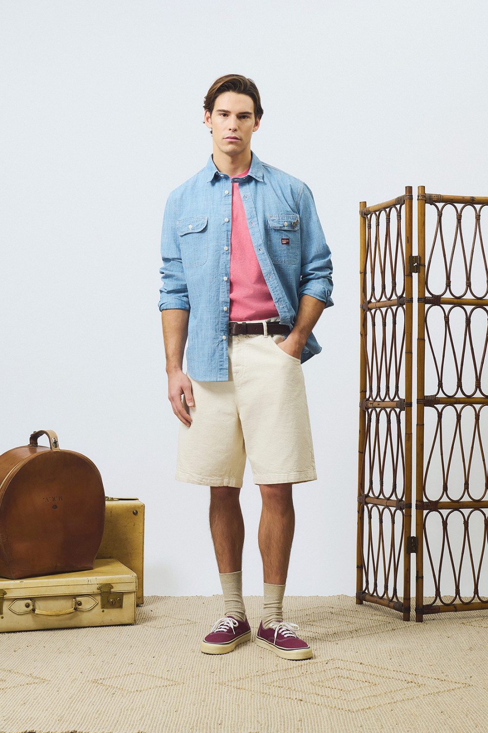 ROY ROGERS: WORK SHIRT IN CHAMBRAY