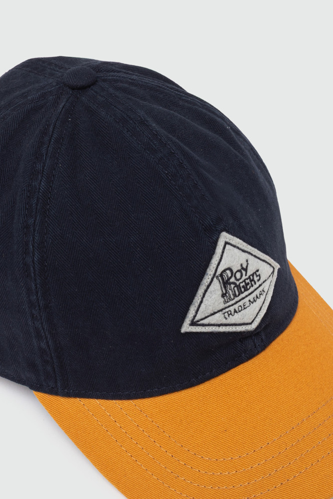 HERRINGBONE PRINT BASEBALL CAP