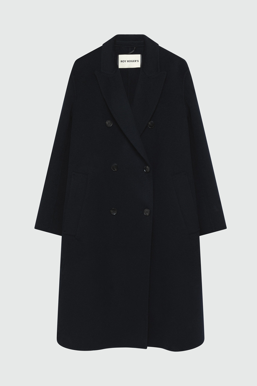 ROY ROGERS: DOUBLE-BREASTED WOOL COAT