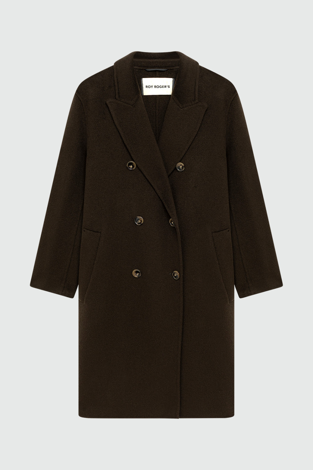 ROY ROGERS: DOUBLE-BREASTED COAT IN WOOL