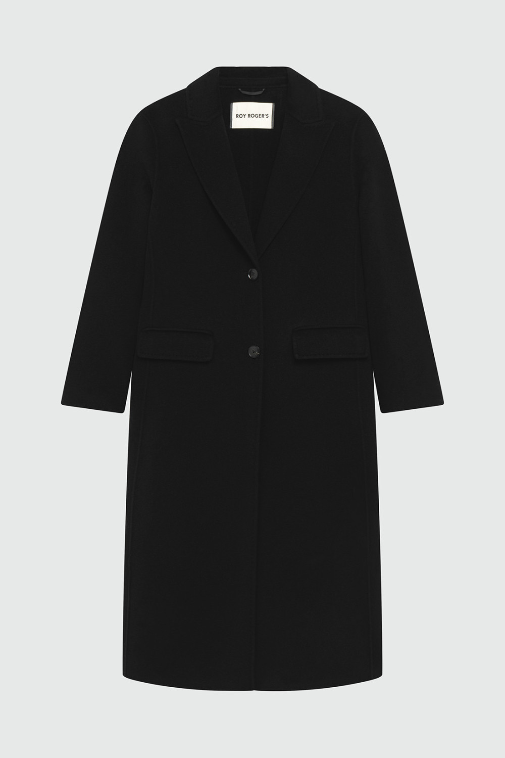 ROY ROGERS: SINGLE-BREASTED WOOL COAT