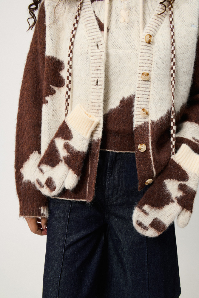 CARDIGAN  IN JACQUARD PONY