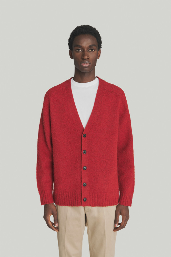 CARDIGAN IN SHETLAND WOOL