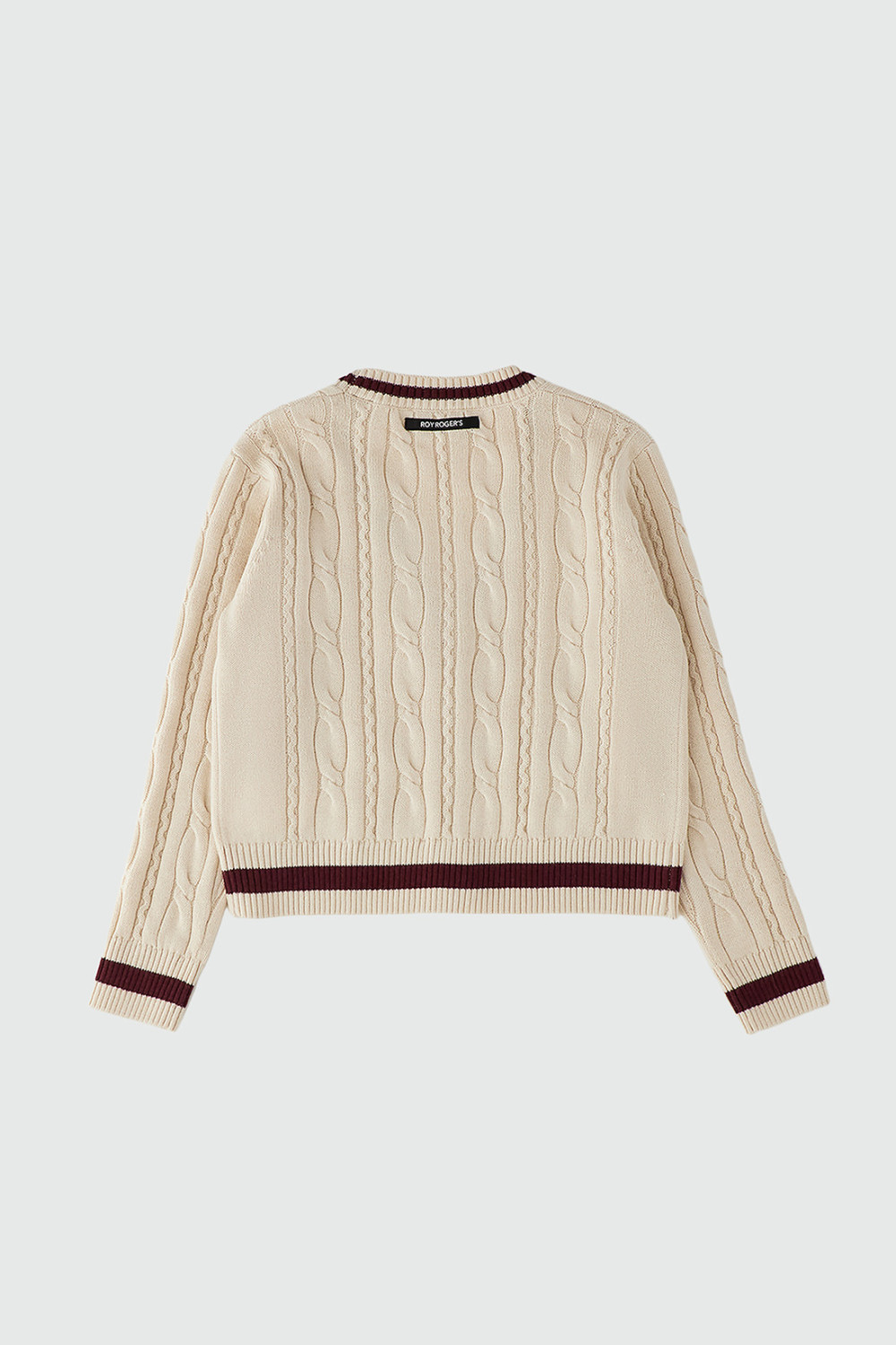 ROY ROGERS: CARDIGAN SCALDACUORE IN COTONE E LANA