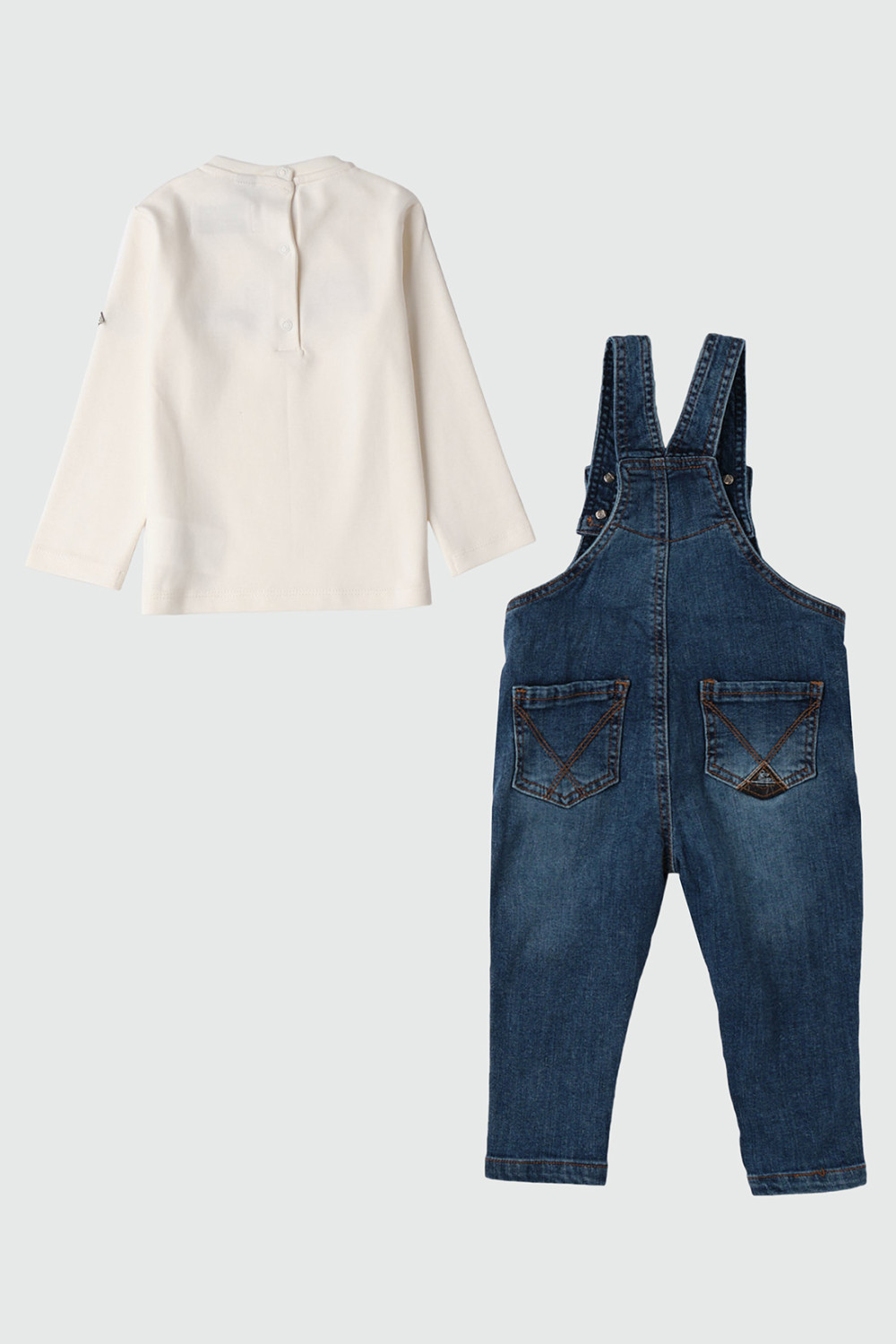 ROY ROGERS: COMPLETO MAGLIA IN COTONE E SALOPETTE