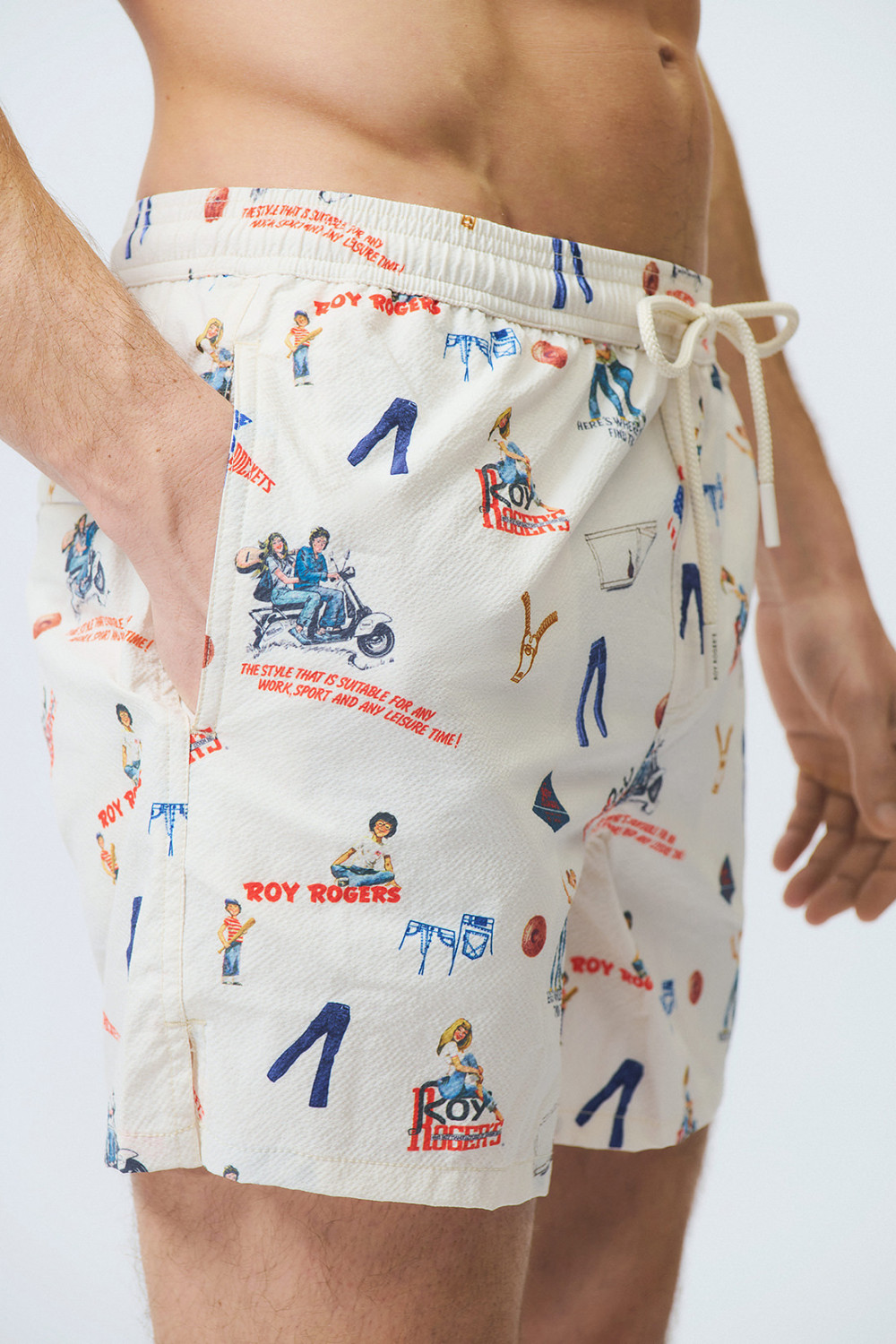 ROY ROGERS: COSTUME RIVIERA CON STAMPA