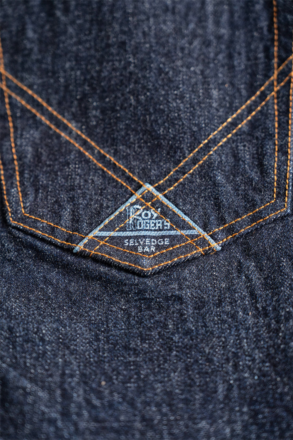ROY ROGERS: CULT WIDE MAN JAP SELV. SHRINK TO FIT DENIM RINSE