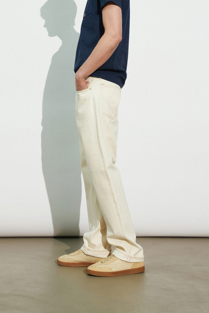 CULT WIDE SELVEDGE BAR DENIM BULL SW