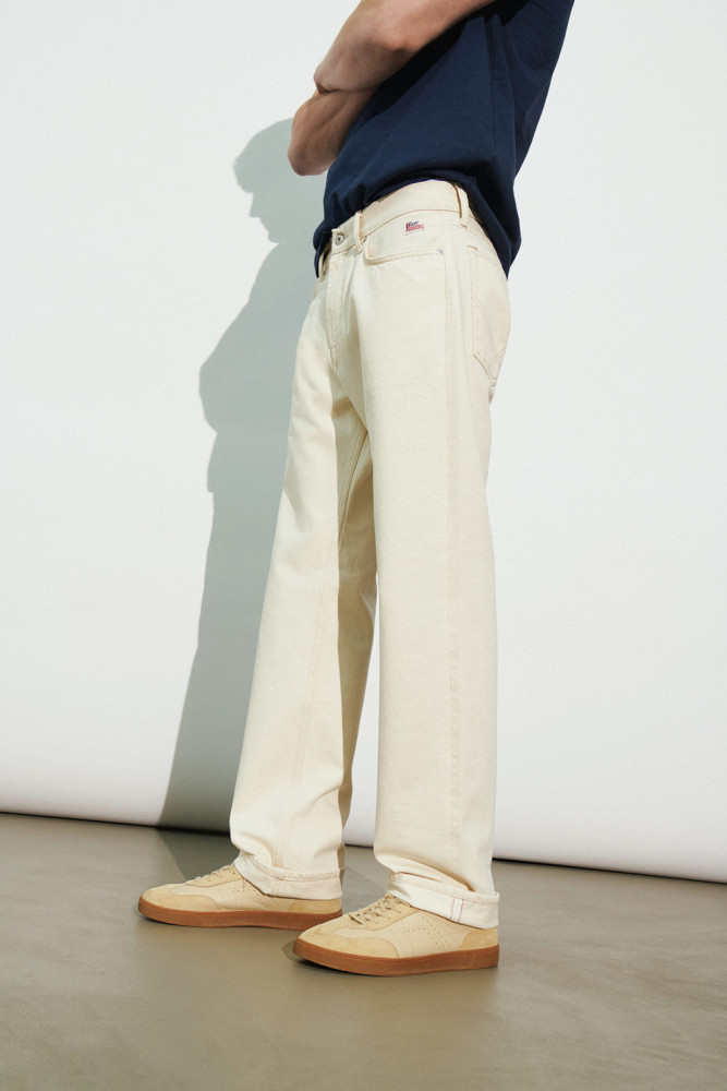 CULT WIDE SELVEDGE BAR DENIM BULL SW