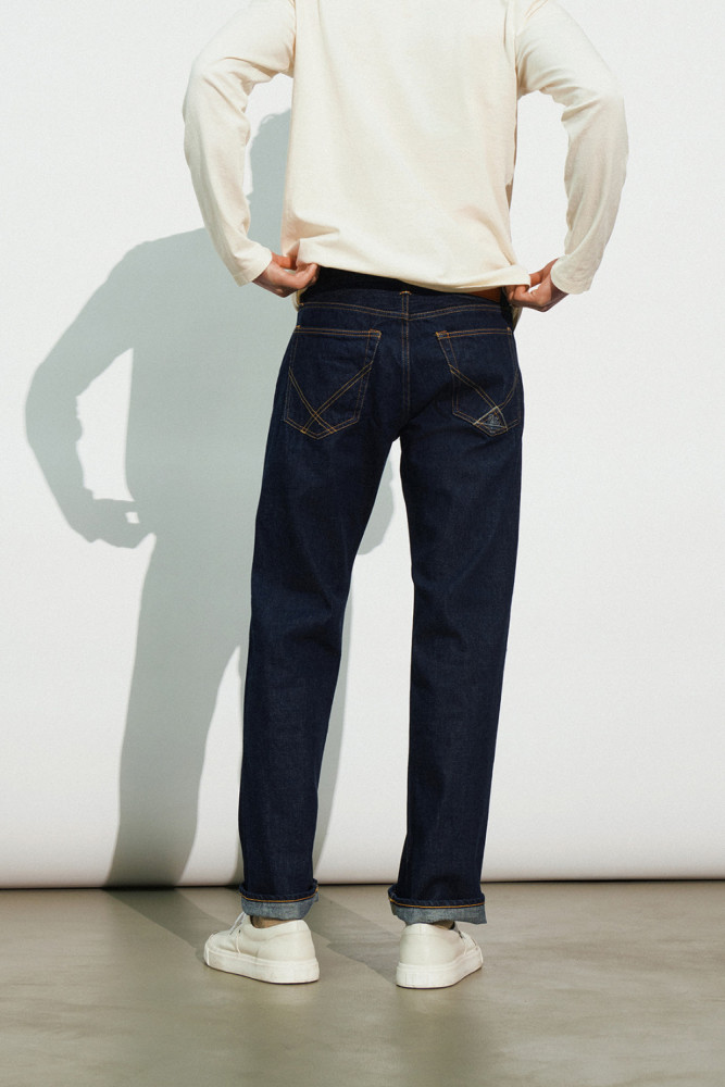 CULT WIDE SELVEDGE BAR DENIM JAPANESE RINSE