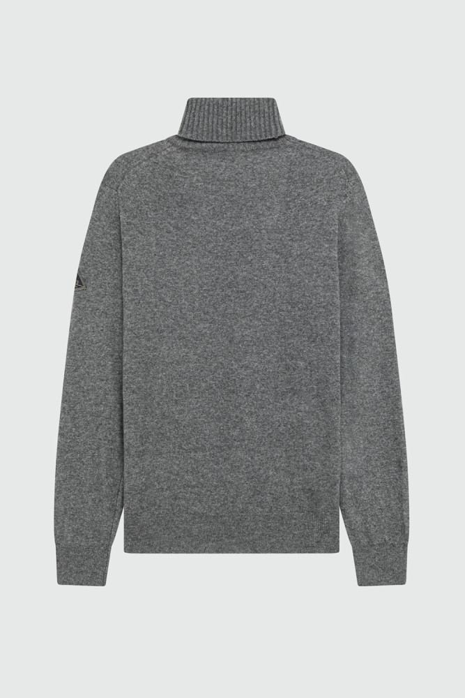 TURTLENECK IN GAUGE 12 WOOL AND CASHMERE
