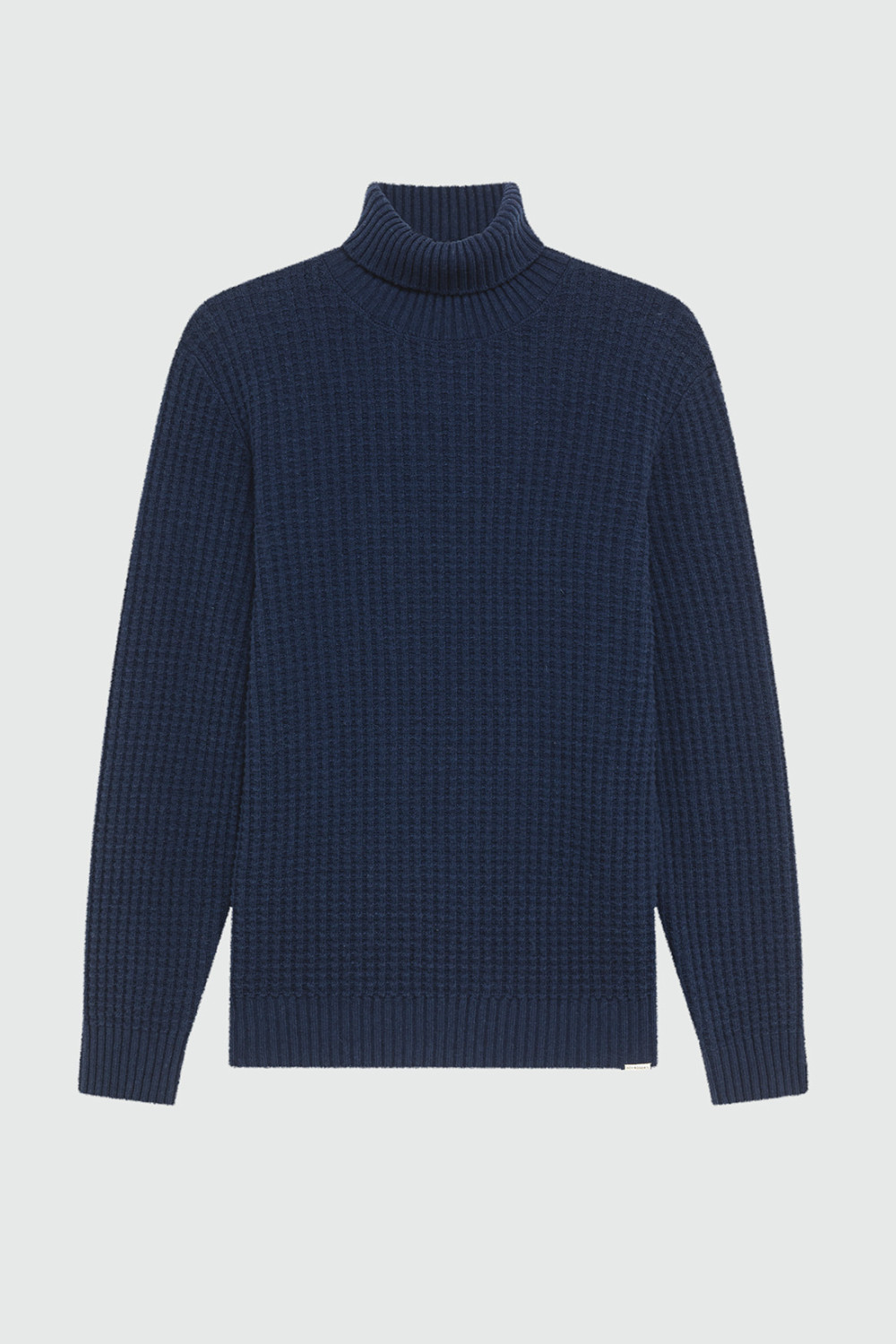ROY ROGERS: WAFFLE TURTLENECK SWEATER IN MERINO WOOL