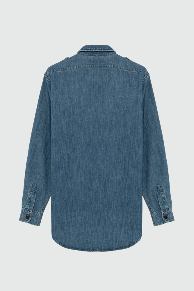 EVA X ROY ROGER'S - MILITARY SHIRT IN DENIM