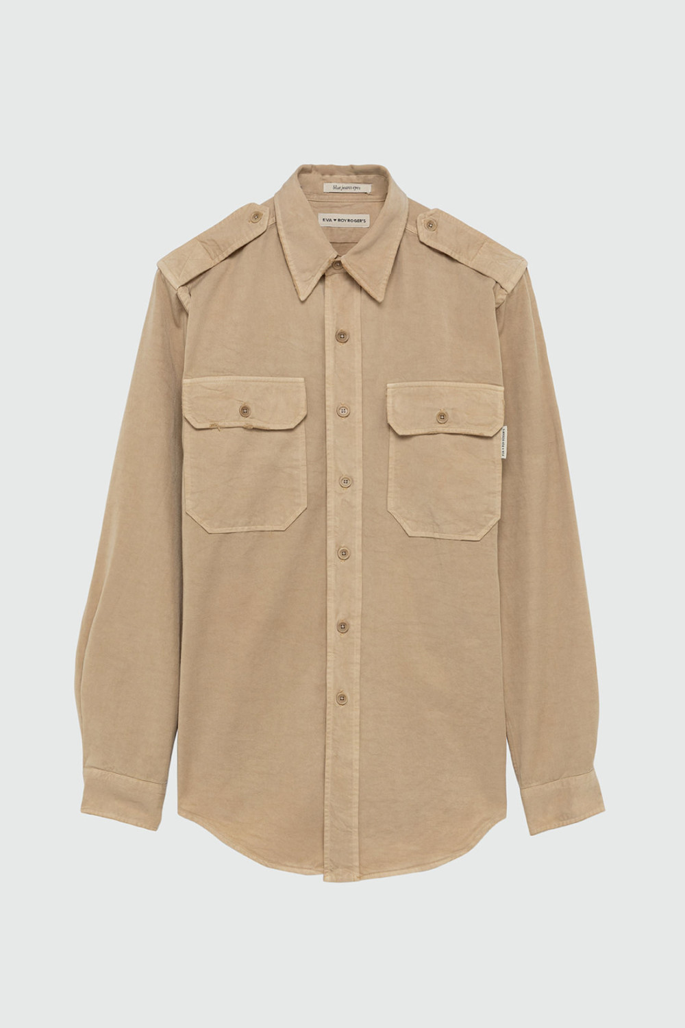 ROY ROGERS: EVA X ROY ROGER'S - MILITARY SHIRT IN GABARDINE