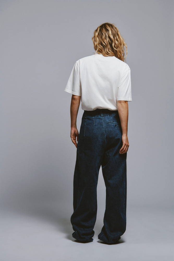 EVA X ROY ROGER'S- EVA DENIM MID STONE PANTS