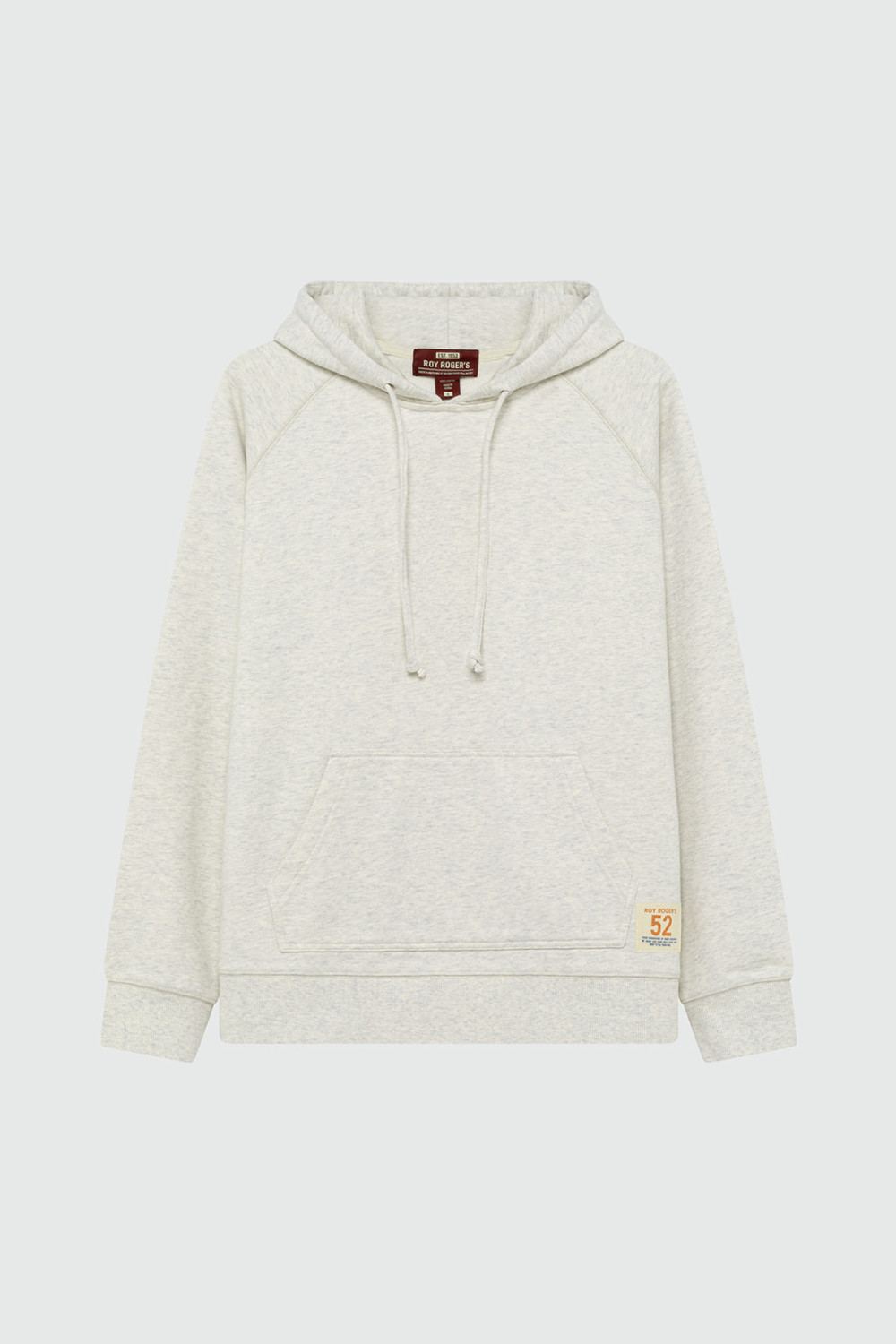 ROY ROGERS: FELPA CON CAPPUCCIO NO BRUSHED