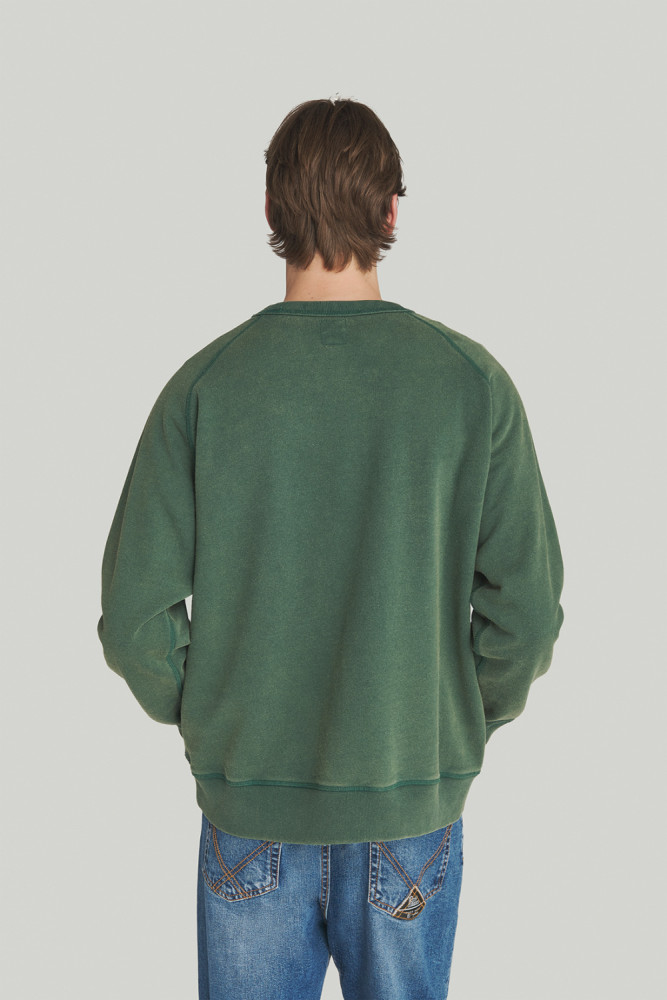 CREWNECK SWEATSHIRT WITH ATHLETIC CLUB PRINT