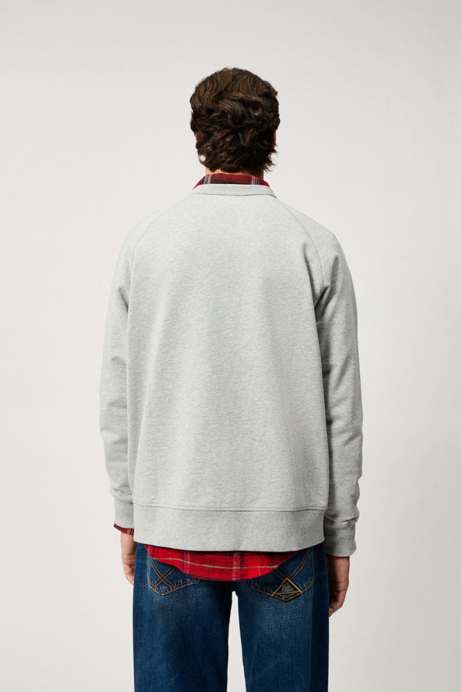 CREW NECK SWEATSHIRT WITH CHALET PRINT