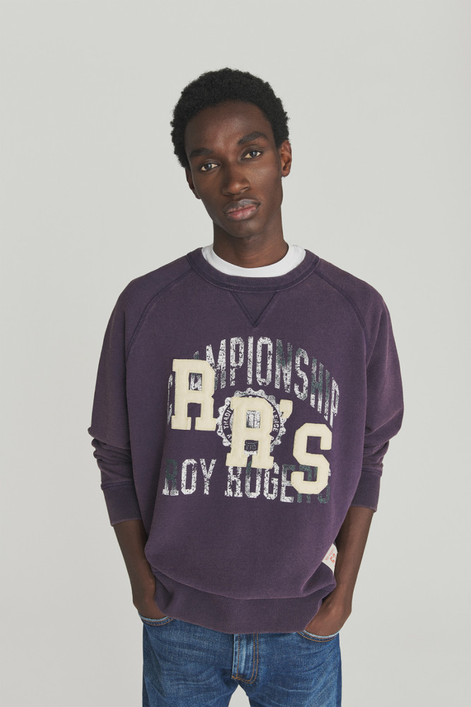 CREWNECK SWEATSHIRT WITH CHAMPIONSHIP PRINT
