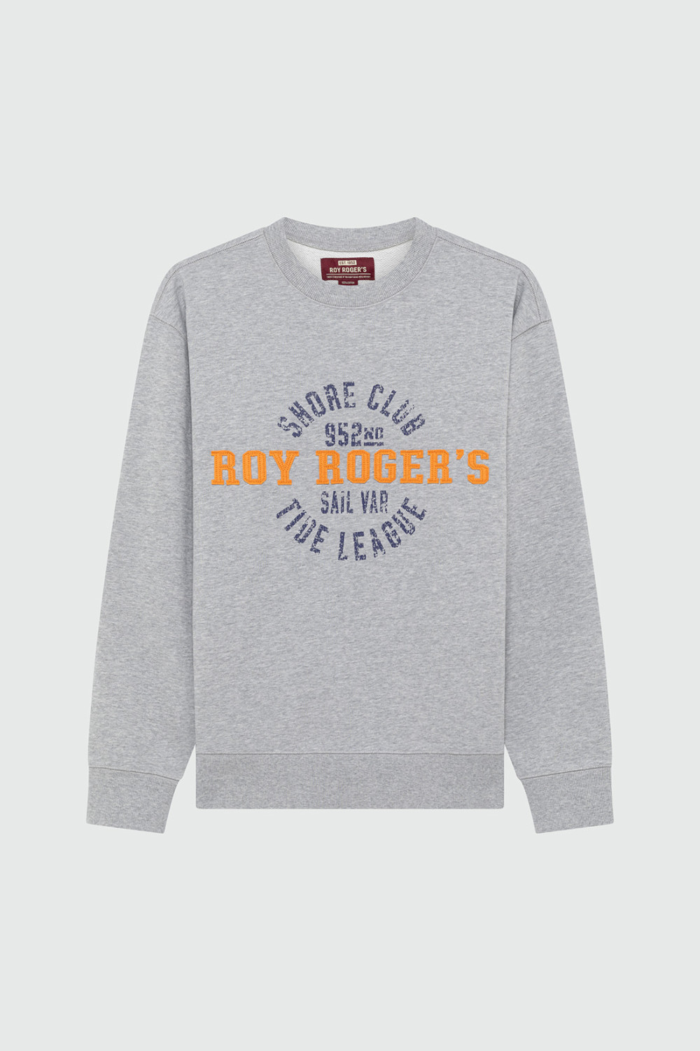 ROY ROGERS: FELPA GIROCOLLO CON STAMPA TIDE LIGUE