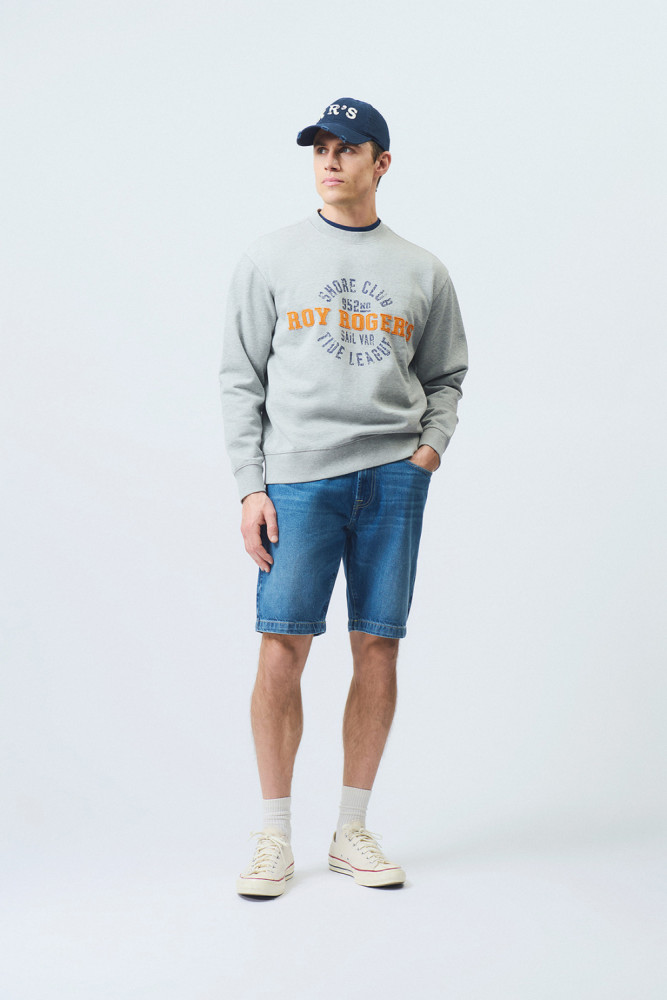 FELPA GIROCOLLO CON STAMPA TIDE LIGUE