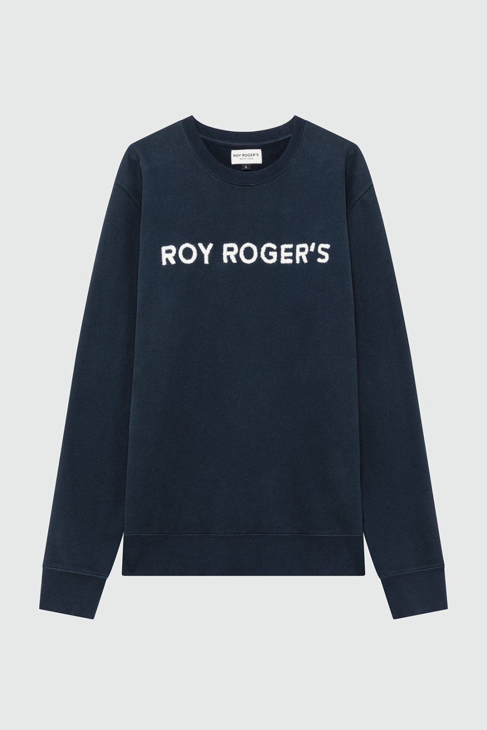 ROY ROGERS: CREWNECK SWEATSHIRT IN WOOL WITH EMBROIDERED LOGO