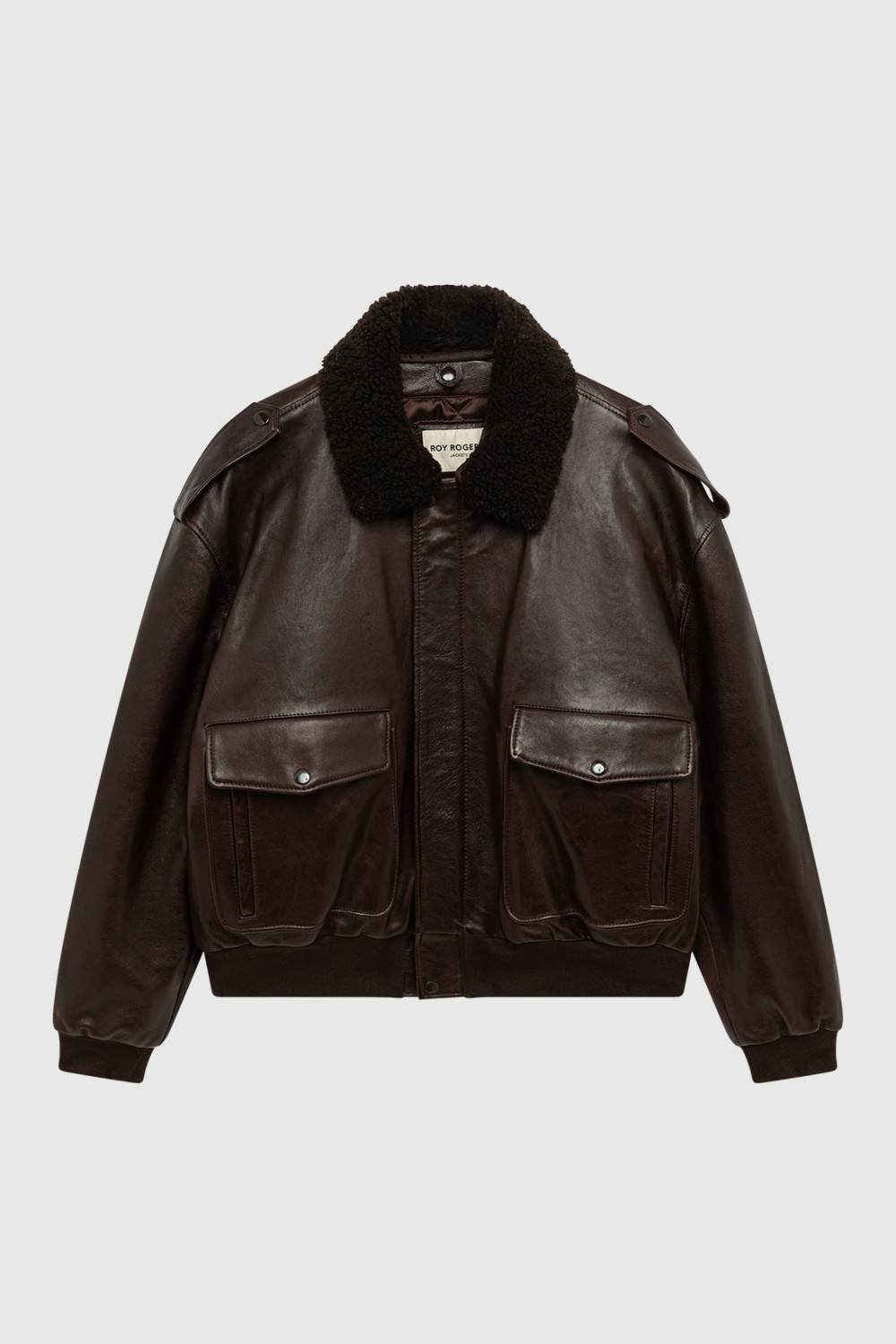 ROY ROGERS: GIACCA AVIATOR IN PELLE