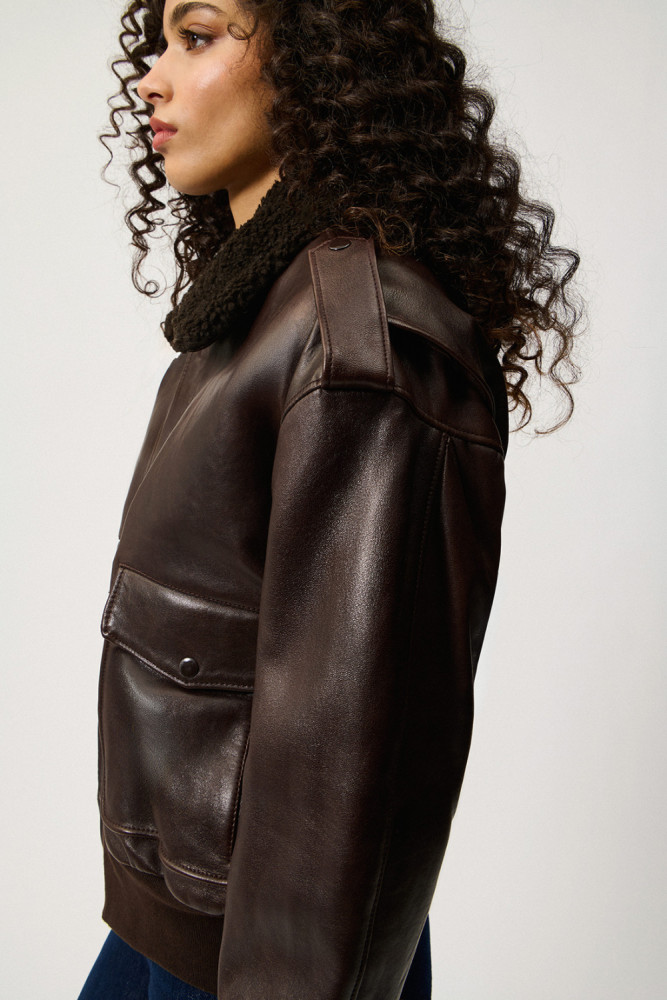 GIACCA AVIATOR IN PELLE