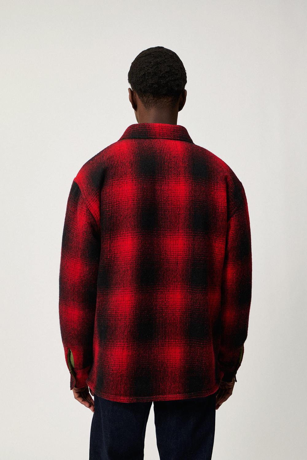 ROY ROGERS: BUFFALO JACKET IN CHECK PRINT WOOL