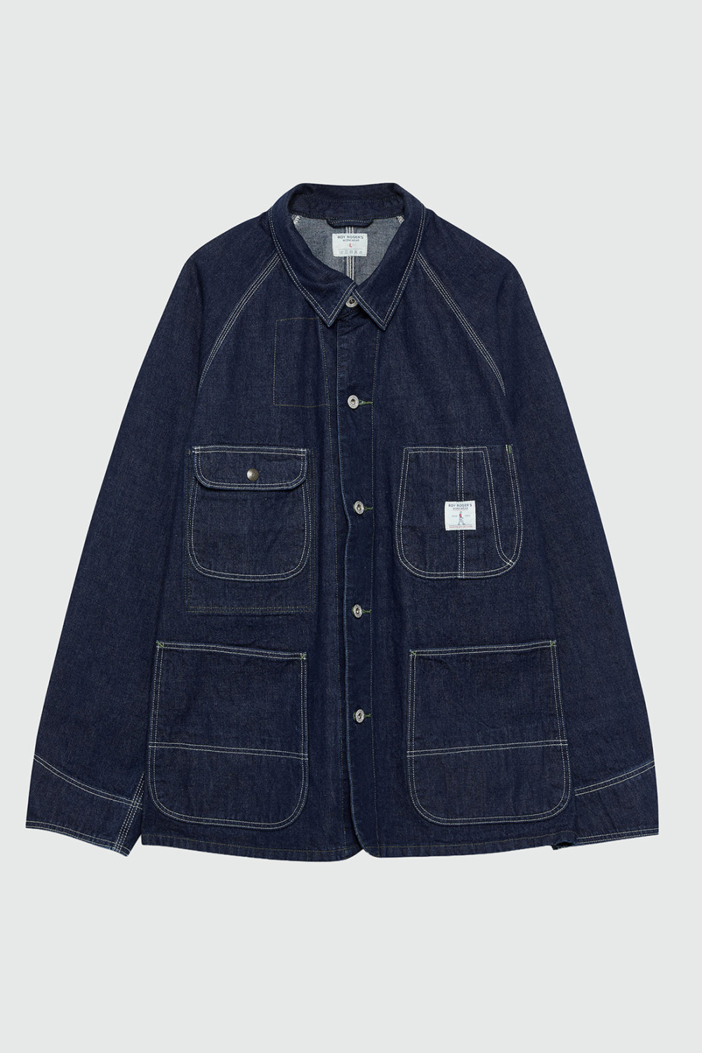 ROY ROGERS: GIACCA CHORE IN DENIM RINSE