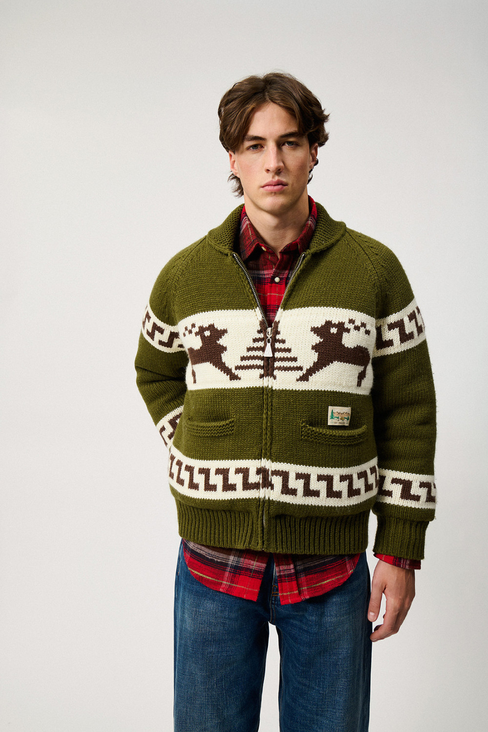 ROY ROGERS: GIACCA COWICHAN IN JACQUARD