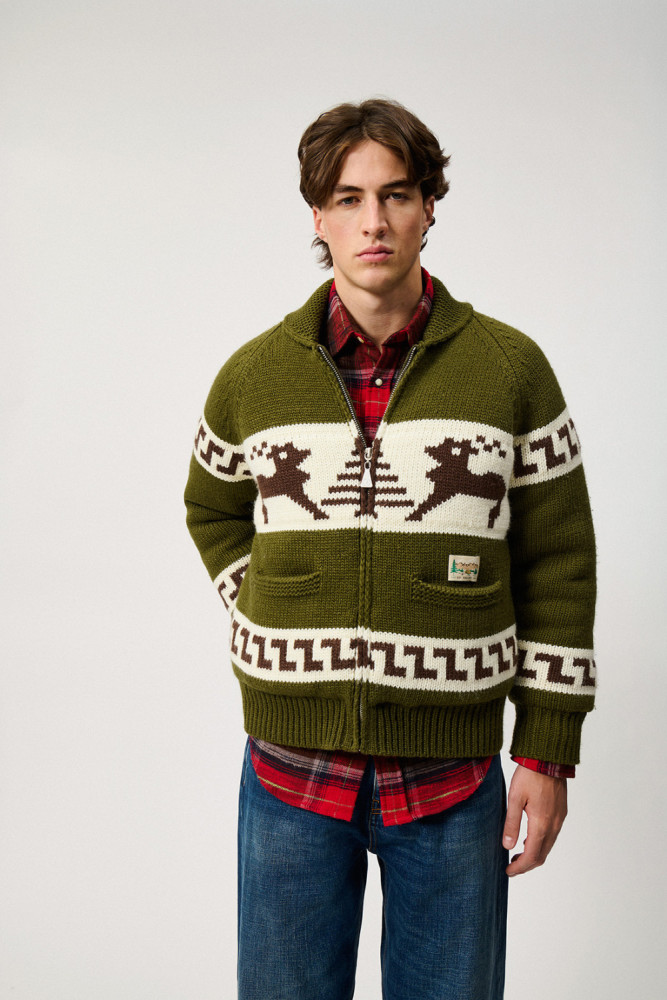 COWICHAN JACKET IN JACQUARD